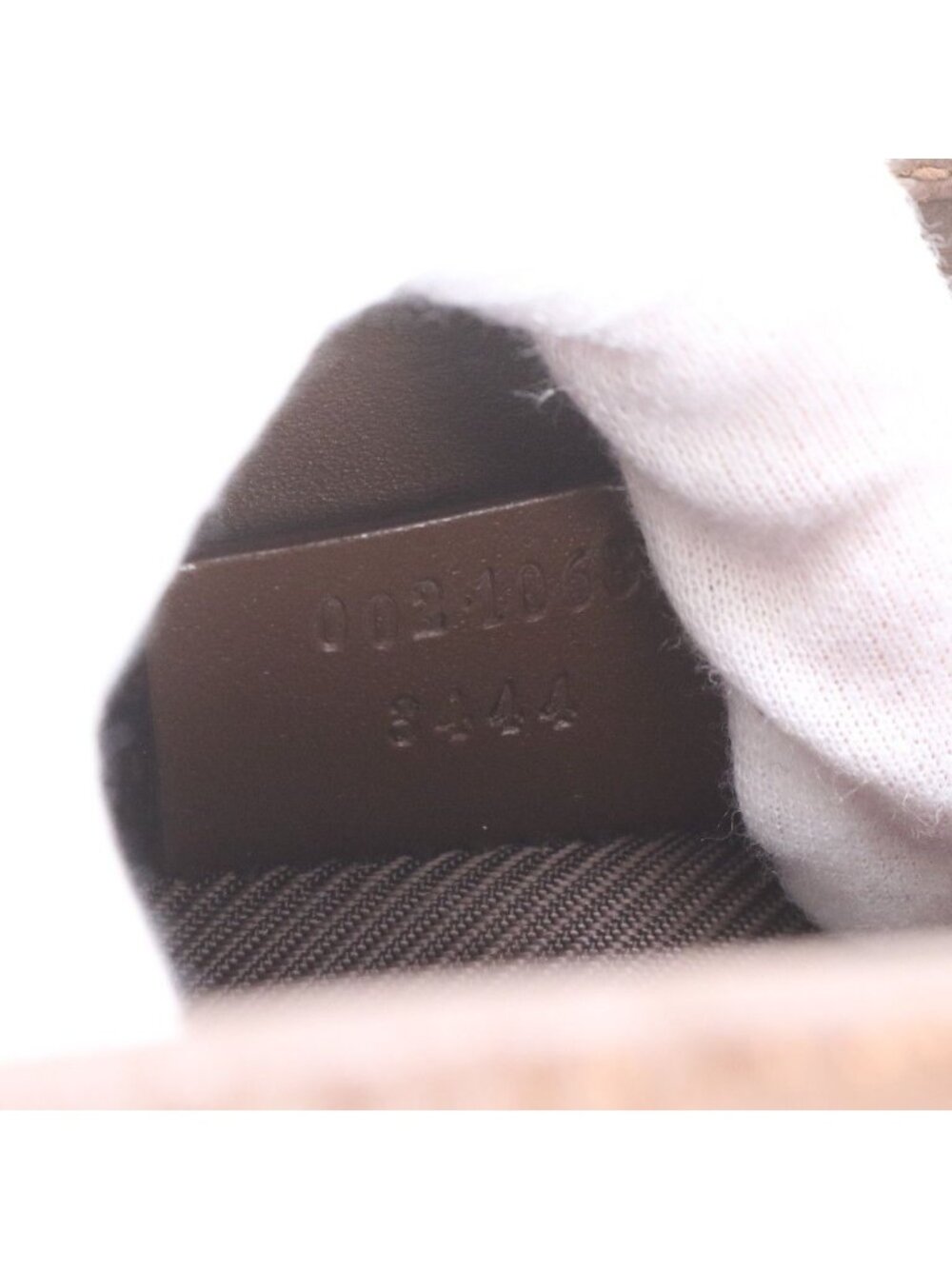 ★SOLD★ Gucci GG Canvas Jackie 002 Leather Handbag Tote Brown - Picture 9 of 9